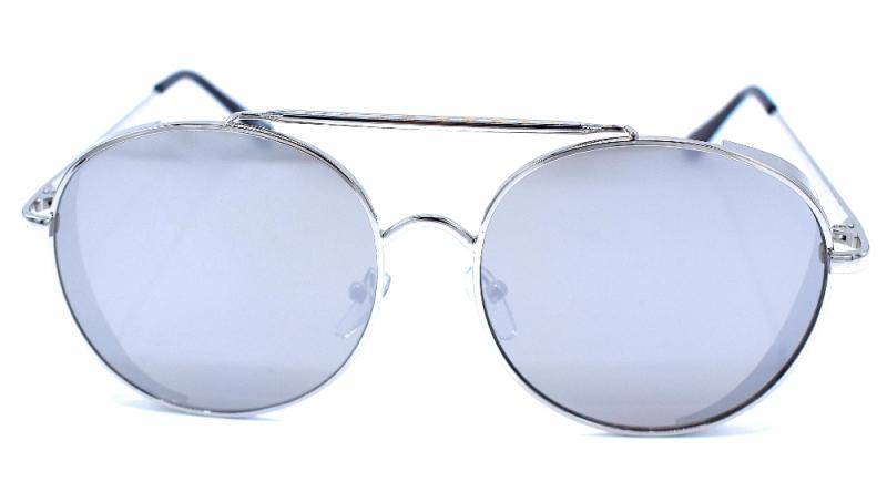 ROUND SUNGLASSES WITH LENS SHIELD MIRROR
