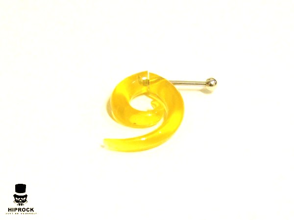 Fake Spiral - Acrylic Yellow