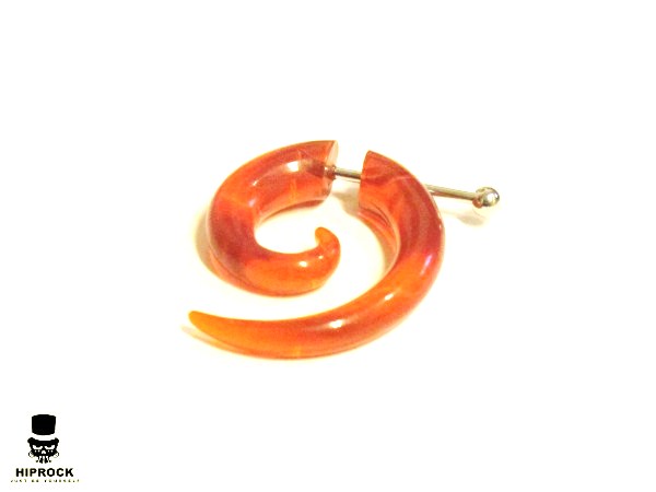Fake Spiral - Acrylic Orange