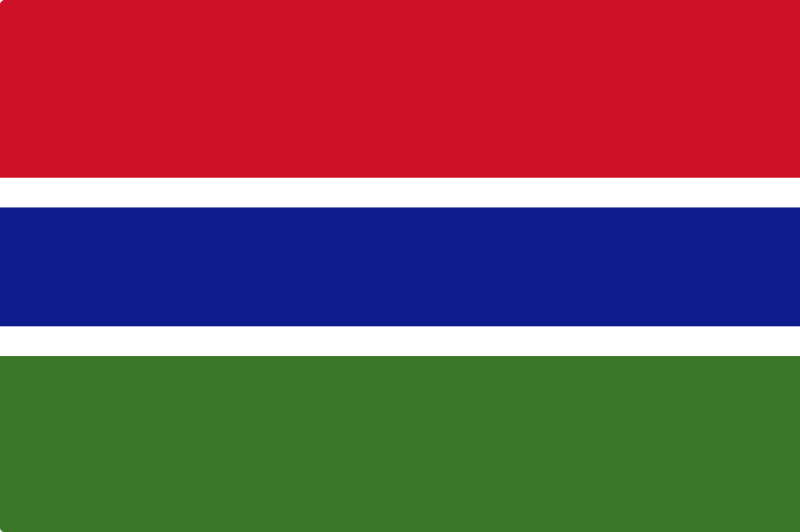 Gambia flagga