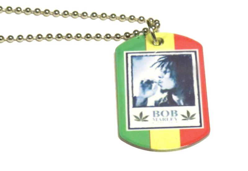 Halsband - Dog Tag Bob Marley