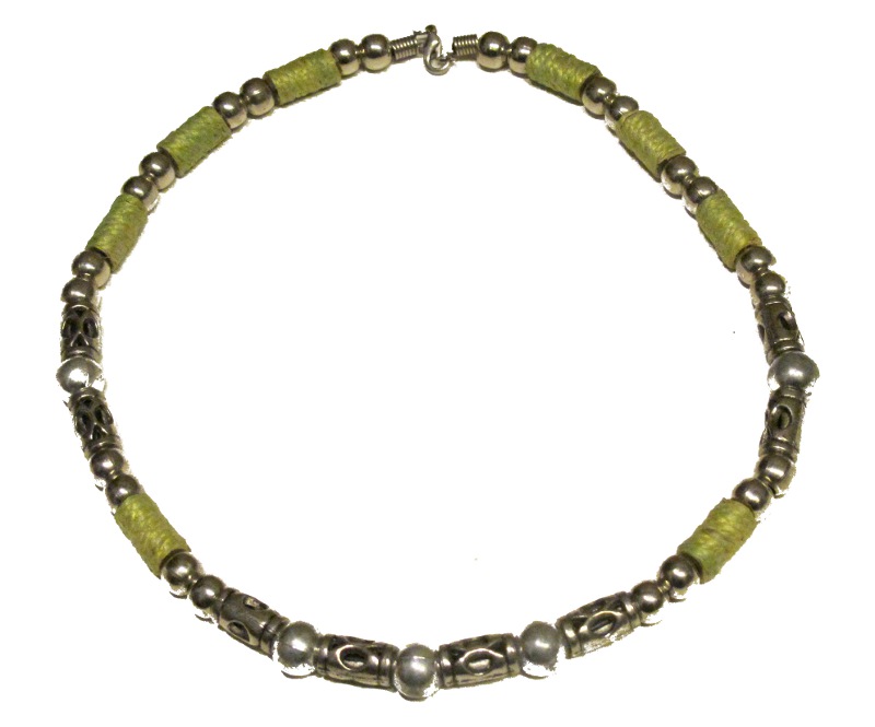 Halsband - Grön Gul