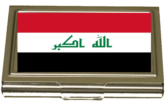 Irakiska flagga korthållare