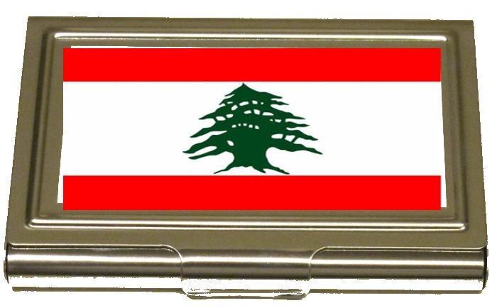 Libaninska flagga korthållare