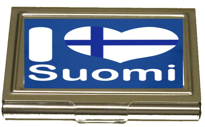 Suomi flagga korthållare