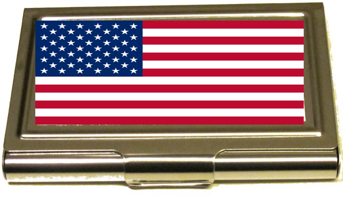 USA flagga korthållare