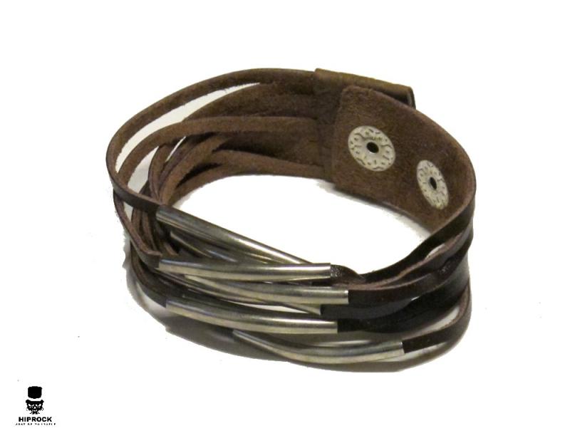 Leather Wristband - Brawn