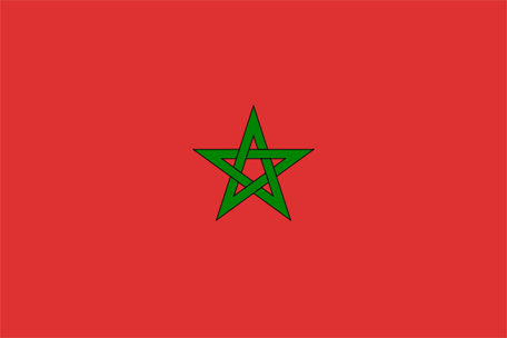Flagga - Marocko