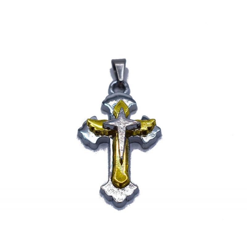 SILVER AND GOLD CROSS