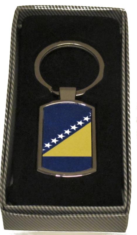 Bosnien Flagga nyckelring