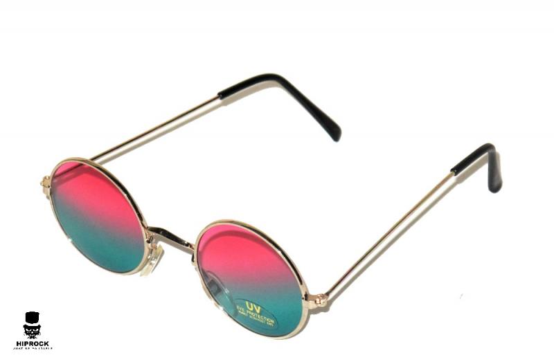 Ozzy sunglasses - Pink-Blue Lenses