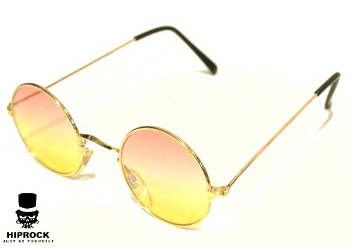 Ozzy sunglasses - Pink-Yellow Lenses