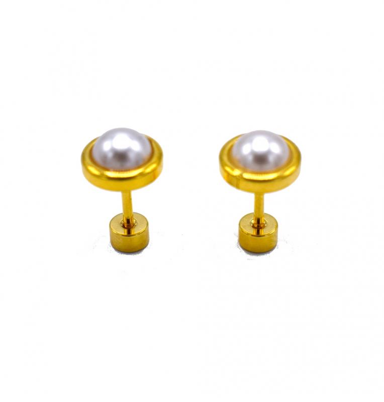 PEARL EARRINGS GOLD COLOR