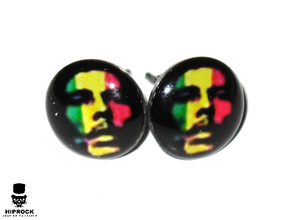 Knappörhängen - Bob Marley