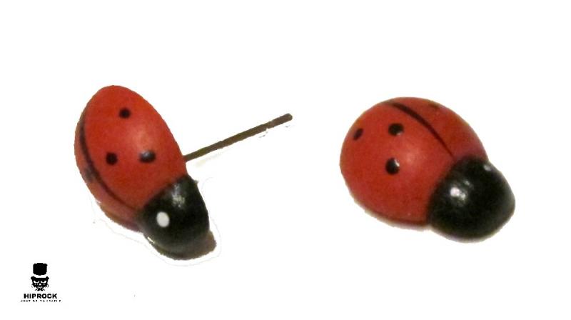 Earrings - Ladybird
