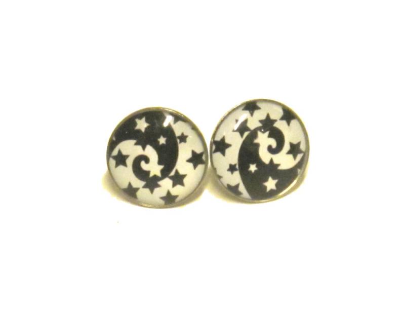 Button Earrings  - Stars