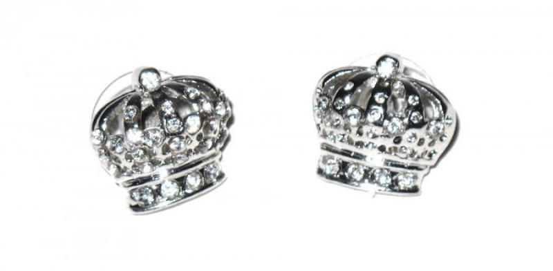 Earrings - Iced Crown