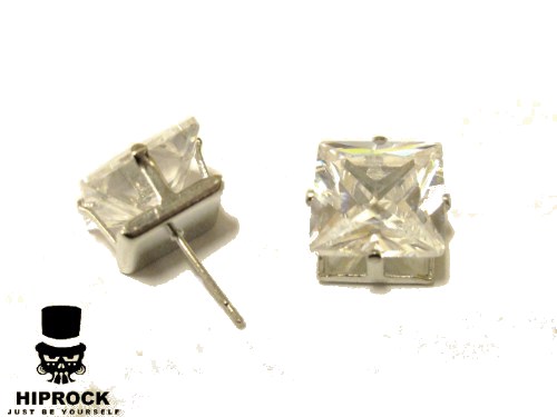 Bling Earrings - White Stone (Multiple Sizes)