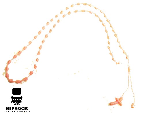 Rosary - Pink Fabric