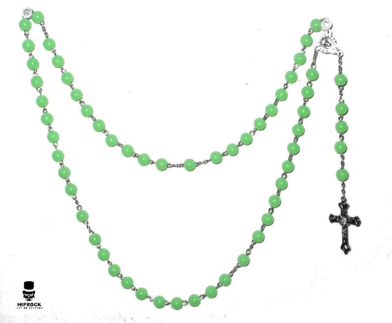 Rosary - Green Beads