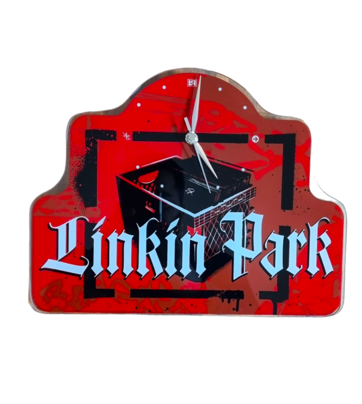 Linkin Park - Red - Glass Clock