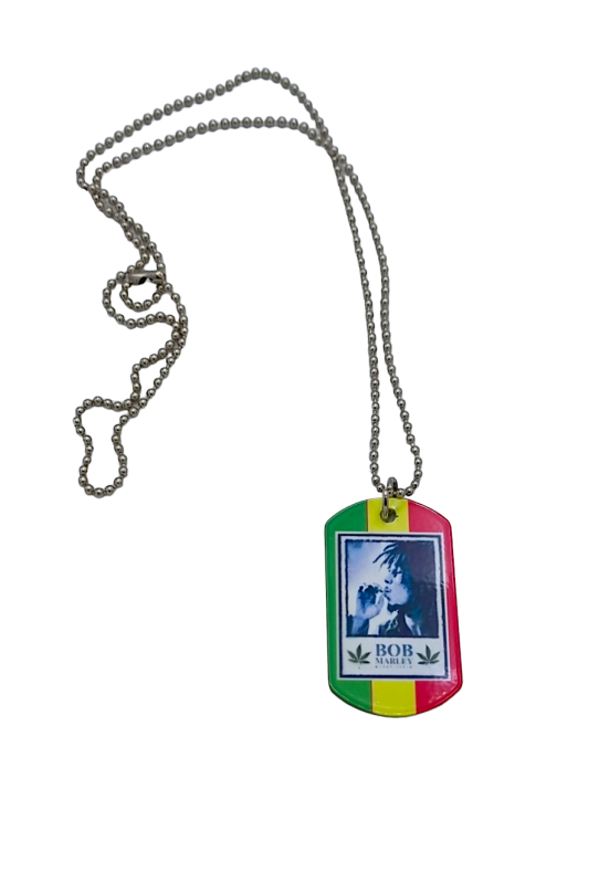 Necklace - Dog tag Bob Marley