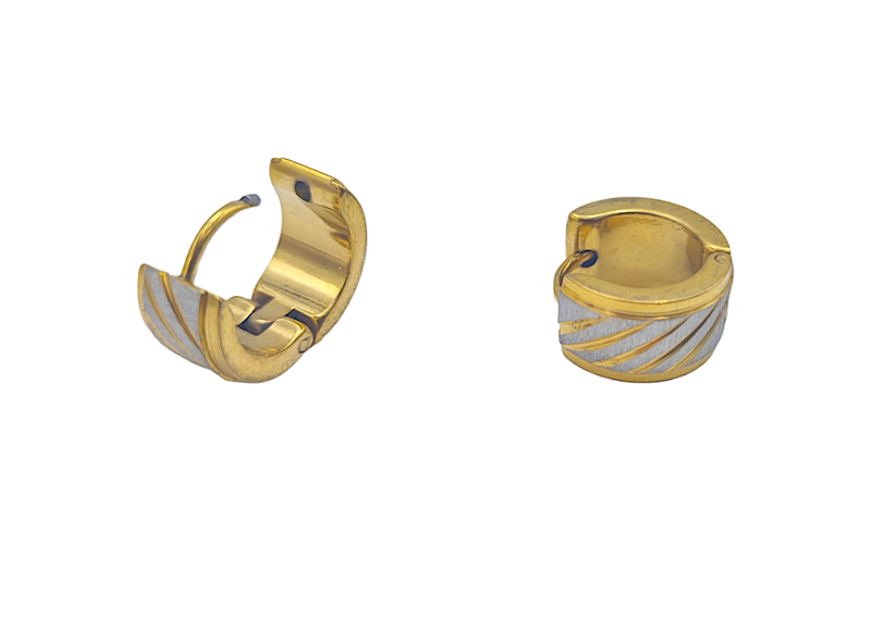 Earrings - Steel ring Helblanka