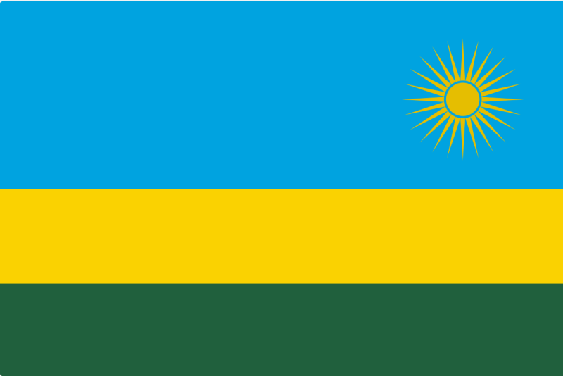Rwanda flagga