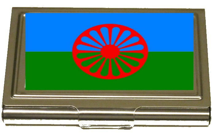 Romsk flagga Korthållare