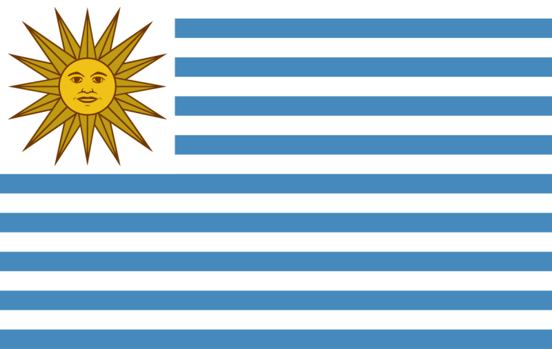 Uruguay flagga