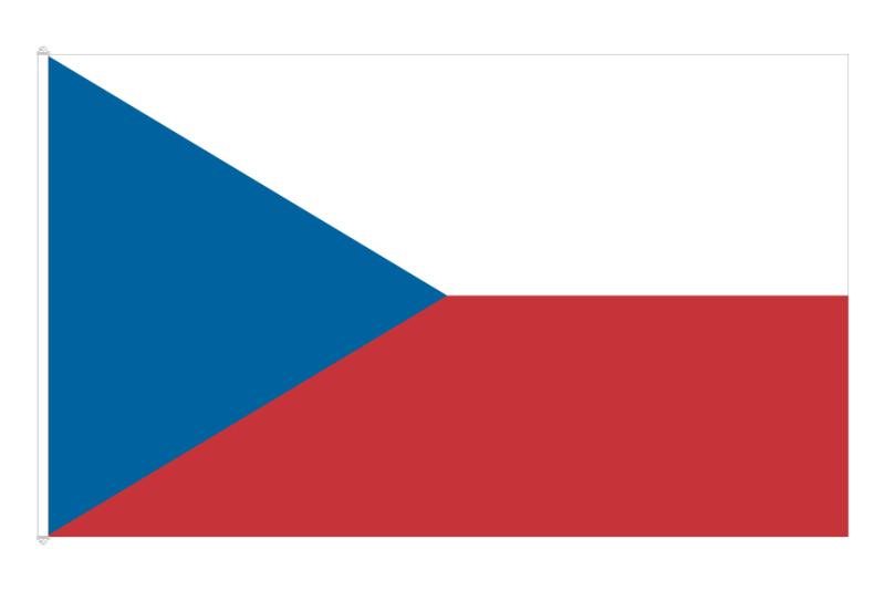 Tjeckien flagga