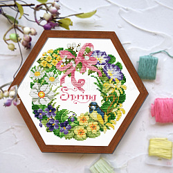 Embroidery kit Printed 37x37 cm.