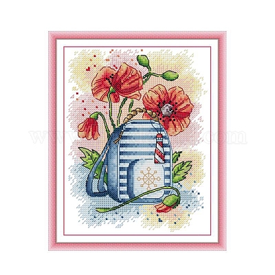 Broderi kit Förtryckt 23x28 cm