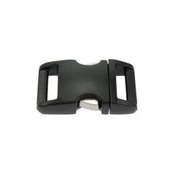 Buckle 16 mm. Aluminum. Black