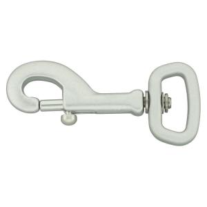 Snap Hook Aluminium 82x20 mm. Silver