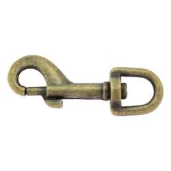 1 pc. Snap hook, 55 mm, antique brass