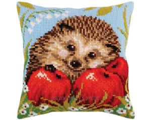 Printed Tapestry Canvas pillow case "Hedgehog" 40x40 cm