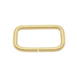 1 pkg. Rectangle loops, 25 mm, brass (2pcs)