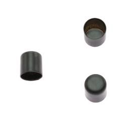 End Cap 6 mm. 5-pack Black.