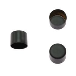 End Cap 8 mm. 5-pack Black