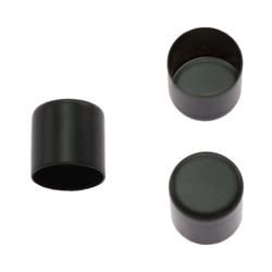 End Cap 10 mm. Black 5-pack