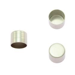 End Cap 8 mm. silver 5-pack