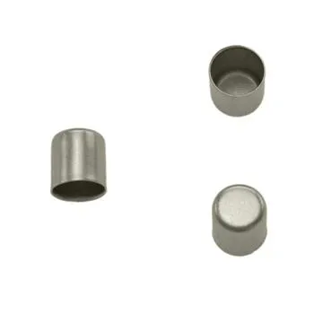 End caps, 6 mm, Gun metal 5 pcs.