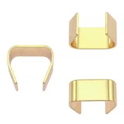 Rope clamps, 10 mm, brass (4 pcs)