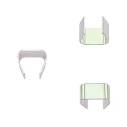 Rope clamps, 6 mm silver 5-pack.