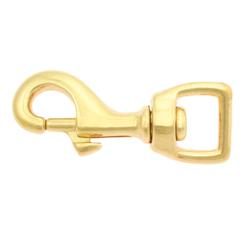 1 pc. Snap hook, 73/17 mm, brass