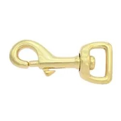 1 pc. Snap hook, 72 mm, brass