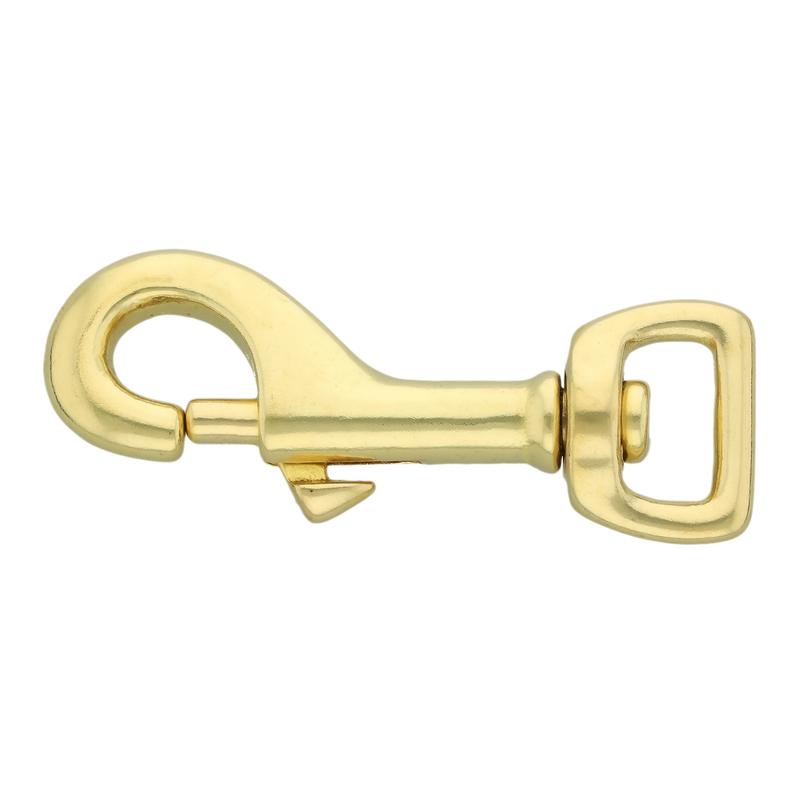 Snap hook, 72/16 mm, brass