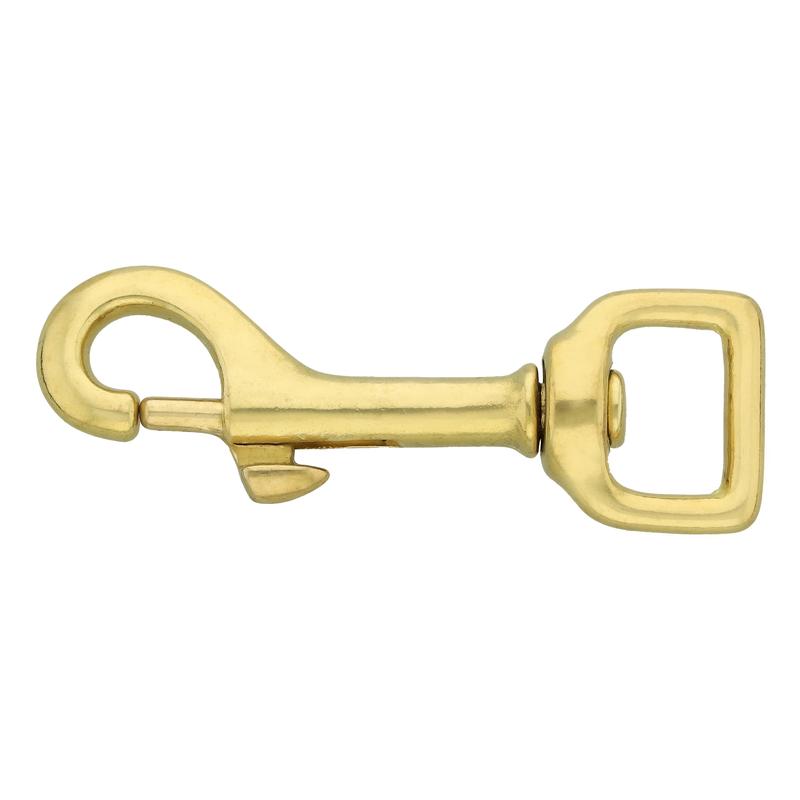 1 pc. Snap hook, 75/17 mm, brass