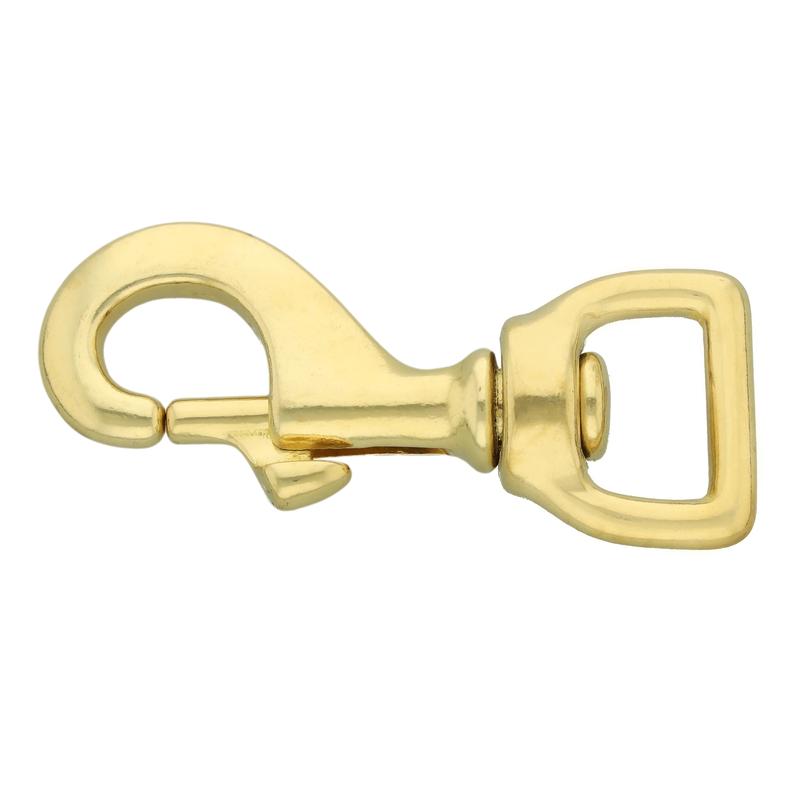 1 pc. Snap hook, 75/20 mm, brass